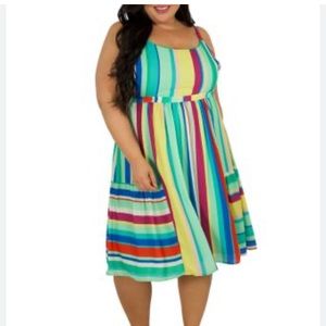 NWT! Maree Pour Toi striped dress Sz 16